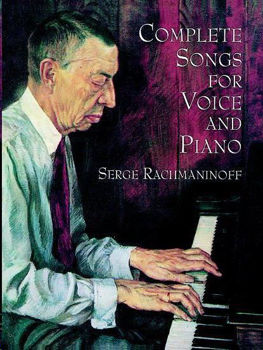 Image de RACHMANINOFF COMPLETE SONGS Piano Voix