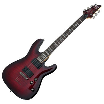 Image de Guitare Electrique SCHECTER DEMON SERIE 6 Crimson Red Burst