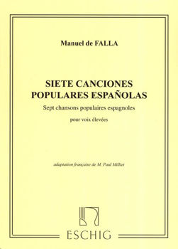 Image de DE FALLA SEPT CHANSONS POPULAIRES ESPAGNOLES Voix élevées & Piano