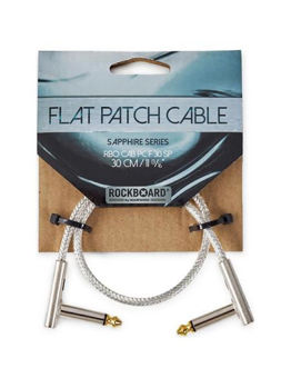 Picture of Cable PATCH 0.30cm ROCKBOARD Jk Coudé / Jk Coudé tete Plate Saphire