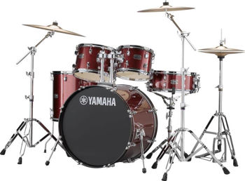 Picture of Batterie Acoustique 20" YAMAHA Rydeen Burgundy Glitter +hardware +, cymbales Paiste