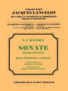 Picture of HAENDEL SONATE EN SOL MINEUR Clarinette et Piano