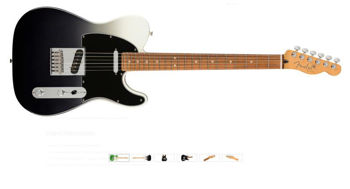 Picture of Guitare Electrique FENDER Serie Player Plus TELE Silver Smoke +Housse