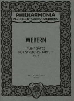 Image de WEBERN 5 Sätze für Streichquartett op. 5 Conducteur poche Quatuor a cordes