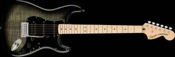 Image de Guitare Electrique FENDER Squier Affinity STRAT HSS FMT Erable Ondé Black Burst