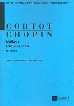 Image de CHOPIN BALLADES OP 23 38 47 52 CORTOT Piano. Salabert